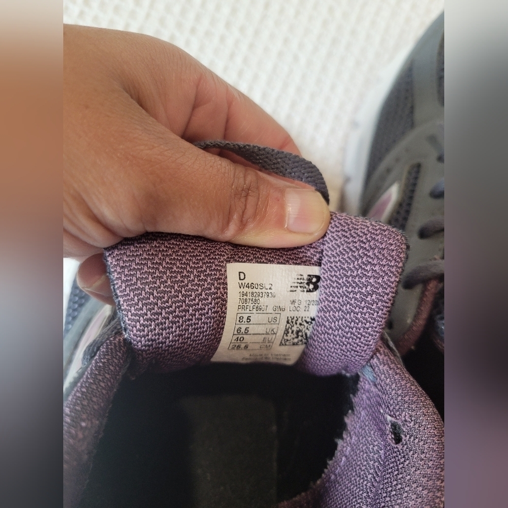 New Balance Gray and Purple Sneakers - Picture 6 of 9